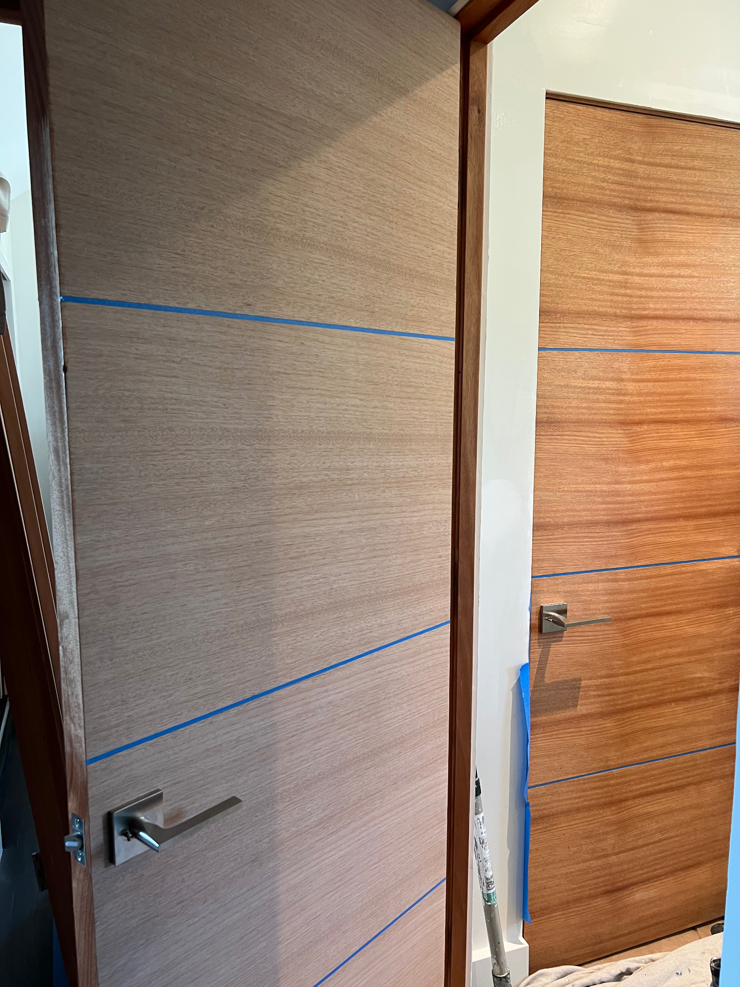 Custom door detail & taping